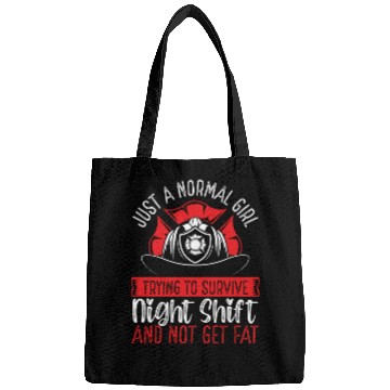 Discover Night Shift Firefighter Normal Girl Volunteer Bags