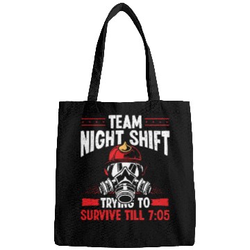 Discover Team Night Firefighter Survive till 7:05 Overnight Bags