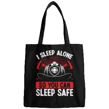 Discover Firefighter Wife Girlfriend Night Shift Firemen Bags