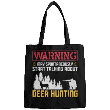 Discover Buck Deer Hunting Hunter Warning Bags