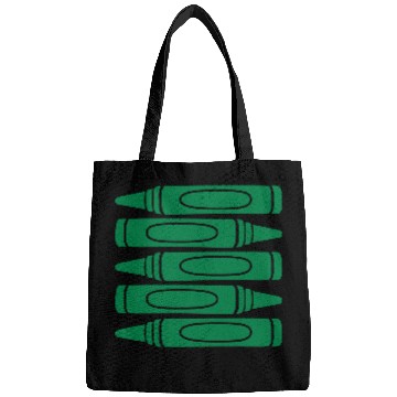 Discover Green wax crayons cool Bags