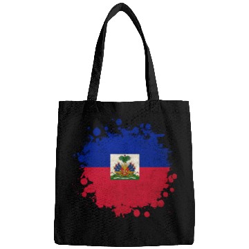 Discover Haiti flags blob Bags