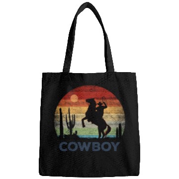 Discover Cowboy - Retro Sunset Bags