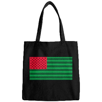 Discover Funny Watermelon Flag USA Bags