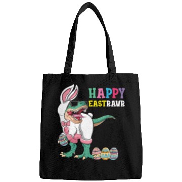 Discover Happy Eastrawr T Rex Dinosaur Easter Bunny Egg Bags