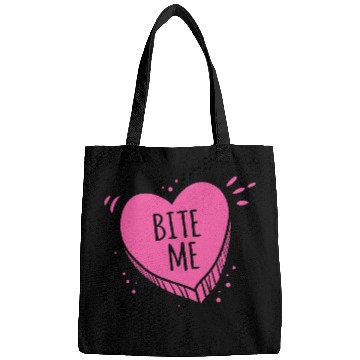 Discover Bite Me Candy Heart Valentines Day Pink Sweet Gift Bags