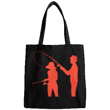 Discover couple fisching dad daughter friends relax lovers Bags