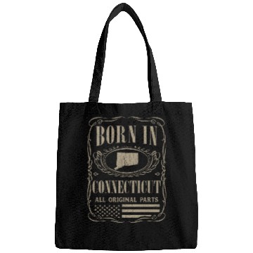 Discover Vintage America US States Born Connecticut Bags