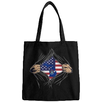Discover Rip Reveal America State Flag Michigan Bags