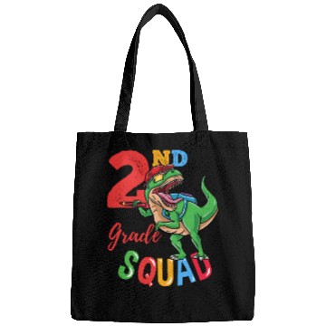 Discover 2nd Grade Squad T-Rex Dinosaur Back To School Boys Bags