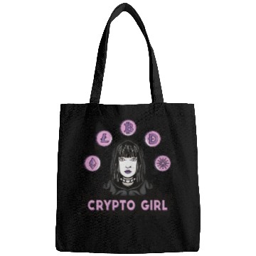 Discover Crypto girl money smart Crypto girl money smart gi Bags