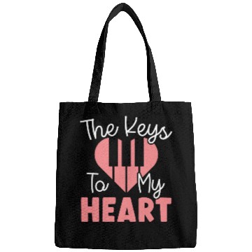 Discover The Keys To My Heart Piano Player Musician Music Bags