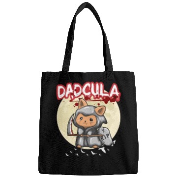 Discover Dadcula Dracula Vampire Dad Funny Halloween Party Bags