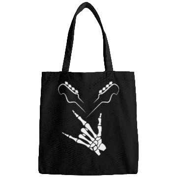 Discover Rocker Skeleton Hand Rock On Rock Star Guitar Bags