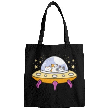 Discover UFO Cat for Cat Lover Bags