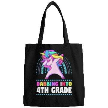Discover Back To School Dabbing Unicorn Rainbow 4th Grade Bags