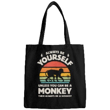 Discover Always Be Yourself Monkey Bags for Men Women Boys