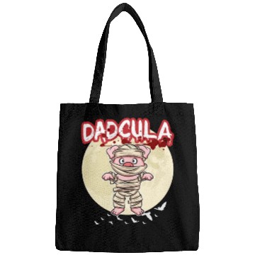 Discover Dadcula Dracula Vampire Dad Funny Halloween Party Bags