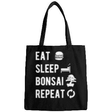 Discover Bonsai Eat Sleep Repeat Funny Slogan Gift Bags