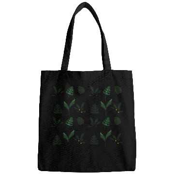 Discover Abstract Botanical Leaf Plants Bags