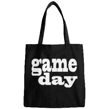 Discover Game Day - white letters Bags