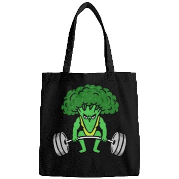 Discover Weightlifting Broccoli For Broccoli Lover Bags