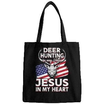 Discover Buck Deer Hunting Hunter Jesus Bags