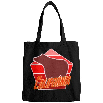 Discover California Bear Flag Bags