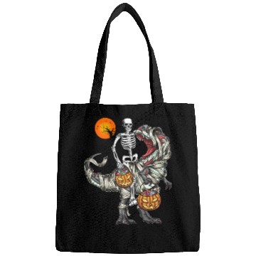 Discover Skeleton Riding Mummy Dinosaur Halloween Gifts Bags