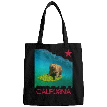 Discover SURFING BEAR , on california Bags