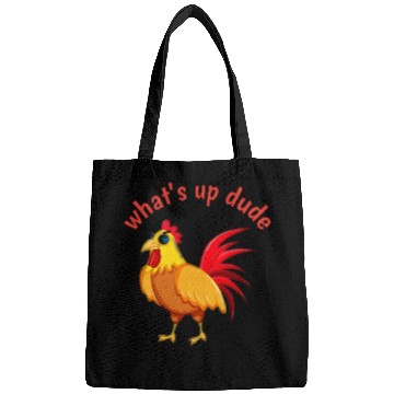 Discover Angry Cartoon Cock Bird Bags