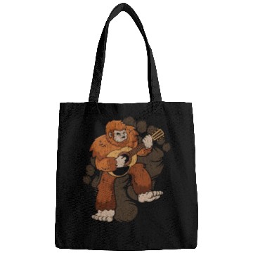 Discover Bigfoot Guitar Sasquatch Playing Guitar Bags