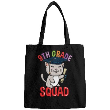 Discover 9th Grade Squad Cat Back To School Bags