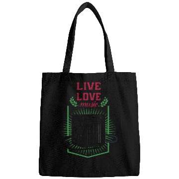 Discover Live love music Bags