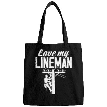 Discover Love My Lineman Bags