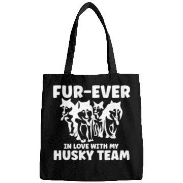 Discover Mushing Fur-Ever In Love With My Husky Team Bags