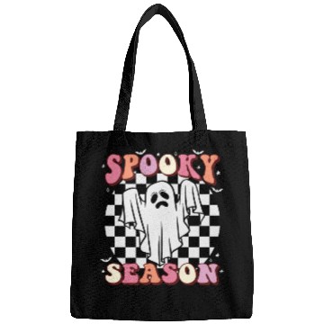 Discover Spooky Season Halloween Vintage Text Design Bags