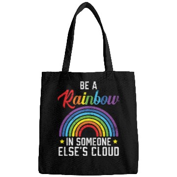 Discover Be A Rainbow In Someone Else's Cloud Rainbow Lover Bags