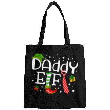 Discover Daddy Elf Funny Christmas Bags