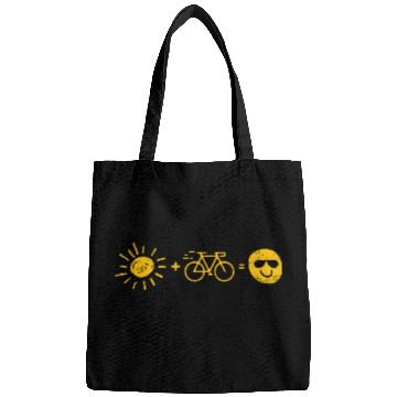 Discover Sun and bicycle give people fun Bags