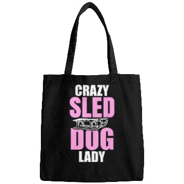 Discover Womens Crazy Sled Dog Lady Bags
