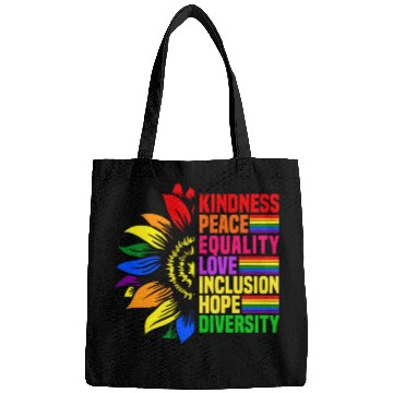 Discover Kindness Peace Equality Love Inclusion Hope LGBT Bags