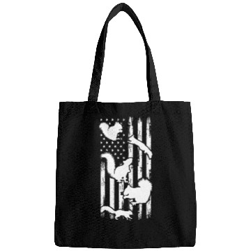 Discover Cute Squirrel US Flag Squirrel American Flag Bags