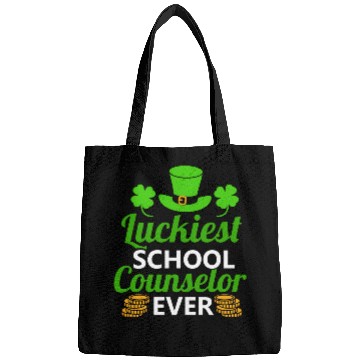 Discover Luckiest School Counselor Ever St. Patrick's Day Bags
