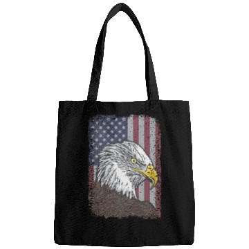 Discover Bald Eagle - American Flag - Patriotic Bags