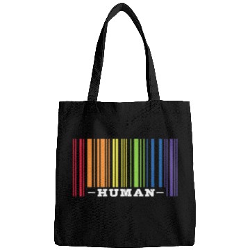 Discover Human LGBT Rainbow Flag Bags
