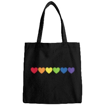 Discover Heart LGBT Rainbow Flag Bags