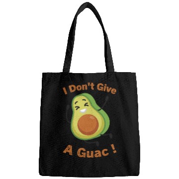 Discover I Don't Give A Guac ! Funny Avocado Pun Green Bags