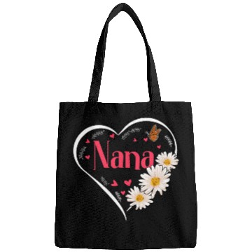 Discover Nana Daisy Flower Heart Women Grandma Bags