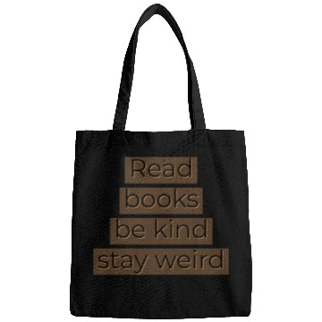 Discover Read books be kind stay weird Bags